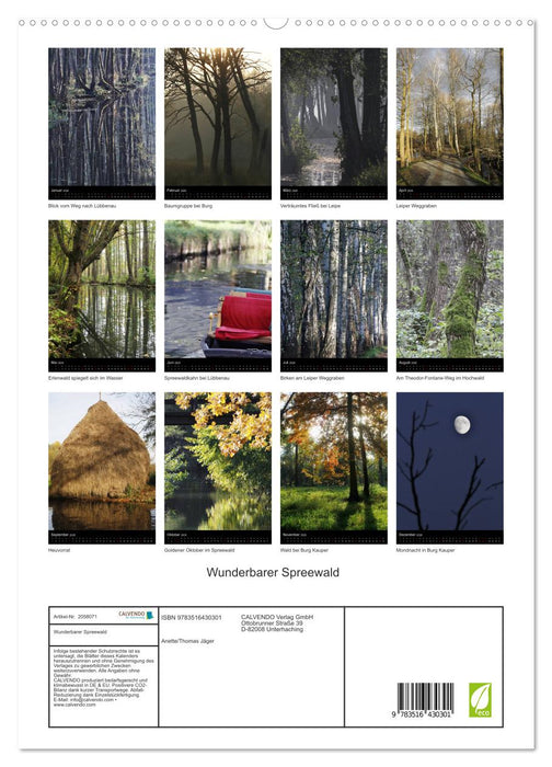 Wunderbarer Spreewald (CALVENDO Premium Wandkalender 2026)