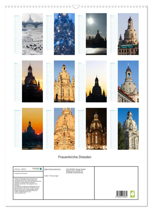 Frauenkirche Dresden (CALVENDO Wandkalender 2026)
