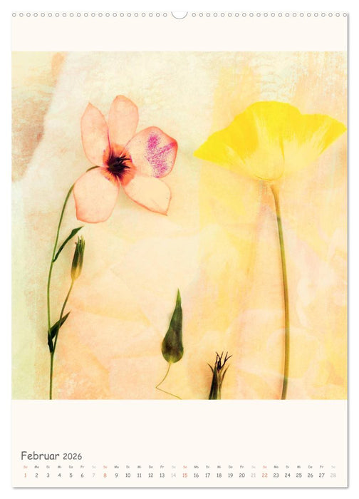 Blumige Fotomalerei (CALVENDO Wandkalender 2026)