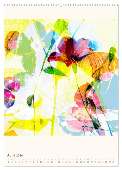 Blumige Fotomalerei (CALVENDO Wandkalender 2026)