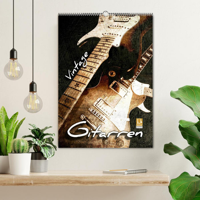 Vintage Gitarren (CALVENDO Wandkalender 2026)