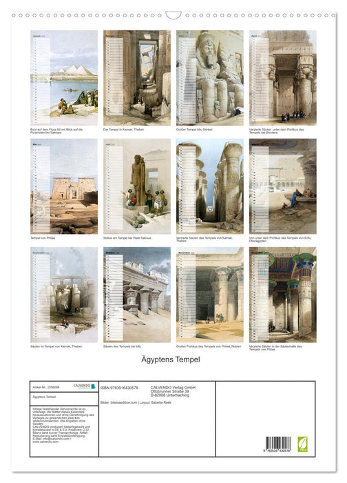 Ägyptens Tempel (CALVENDO Wandkalender 2026)