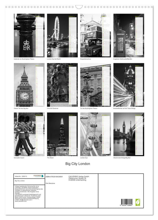 Big City London (CALVENDO Wandkalender 2026)