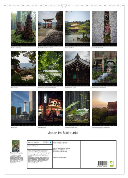 Japan im Blickpunkt (CALVENDO Wandkalender 2026)