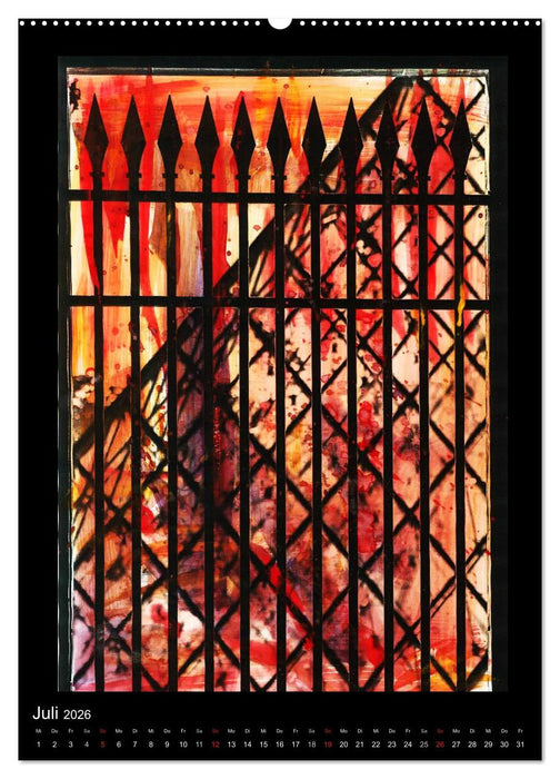 bemaltes Paris (CALVENDO Premium Wandkalender 2026)