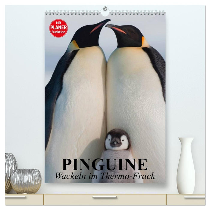 Pinguine. Wackeln im Thermo-Frack (CALVENDO Premium Wandkalender 2026)