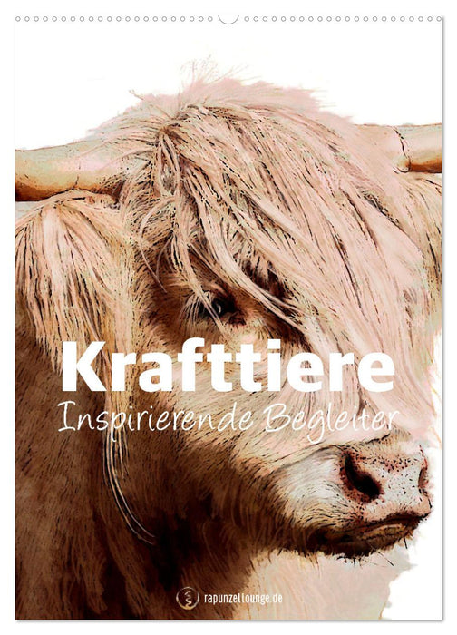 Krafttiere - Inspirierende Begleiter voller Magie und Seele (CALVENDO Wandkalender 2026)