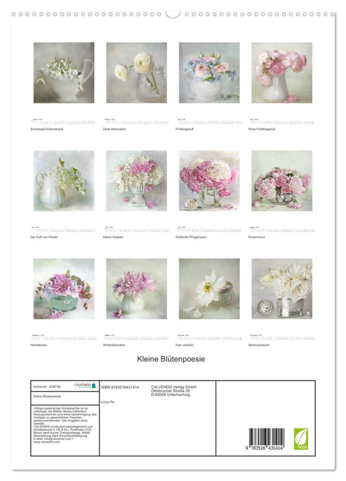 Kleine Blütenpoesie (CALVENDO Premium Wandkalender 2026)