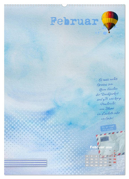 Jahr der Dankbarkeit – Scrapbooking-Kalender (CALVENDO Wandkalender 2026)