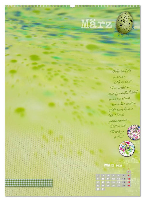 Jahr der Dankbarkeit – Scrapbooking-Kalender (CALVENDO Wandkalender 2026)