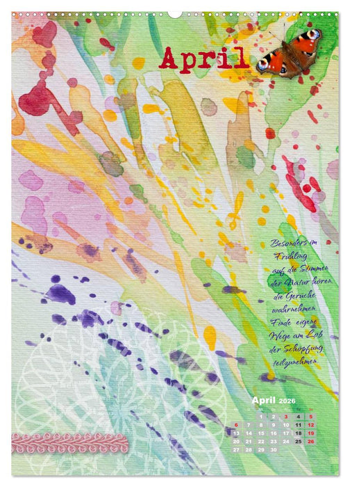 Jahr der Dankbarkeit – Scrapbooking-Kalender (CALVENDO Wandkalender 2026)