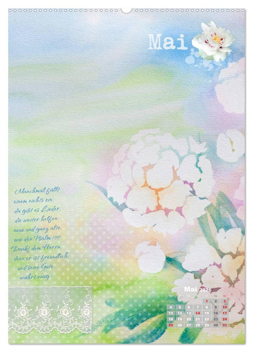 Jahr der Dankbarkeit – Scrapbooking-Kalender (CALVENDO Wandkalender 2026)