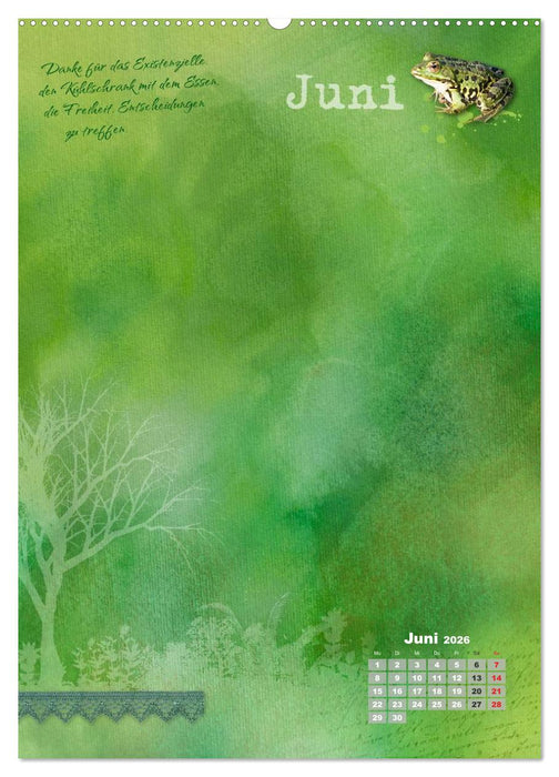 Jahr der Dankbarkeit – Scrapbooking-Kalender (CALVENDO Wandkalender 2026)