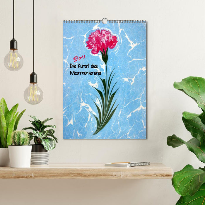 Ebru - Marmorieren auf Wasser (CALVENDO Wandkalender 2026)