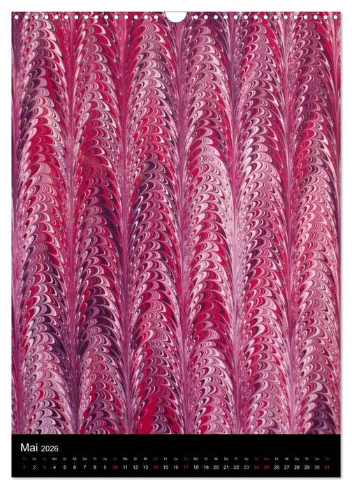 Ebru - Marmorieren auf Wasser (CALVENDO Wandkalender 2026)