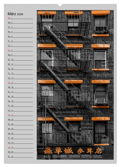 New York Colorkey (CALVENDO Premium Wandkalender 2026)
