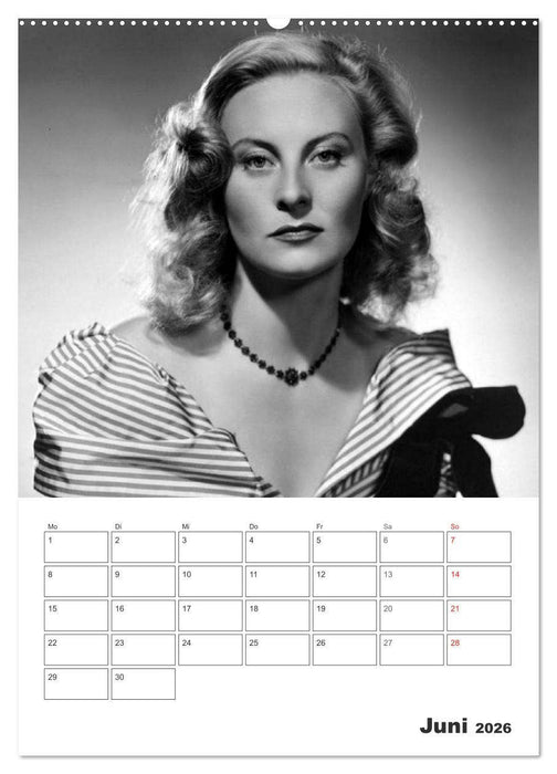 Filmstars. Unvergessene Diven (CALVENDO Premium Wandkalender 2026)