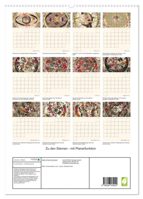 Zu den Sternen - mit Planerfunktion (CALVENDO Premium Wandkalender 2026)