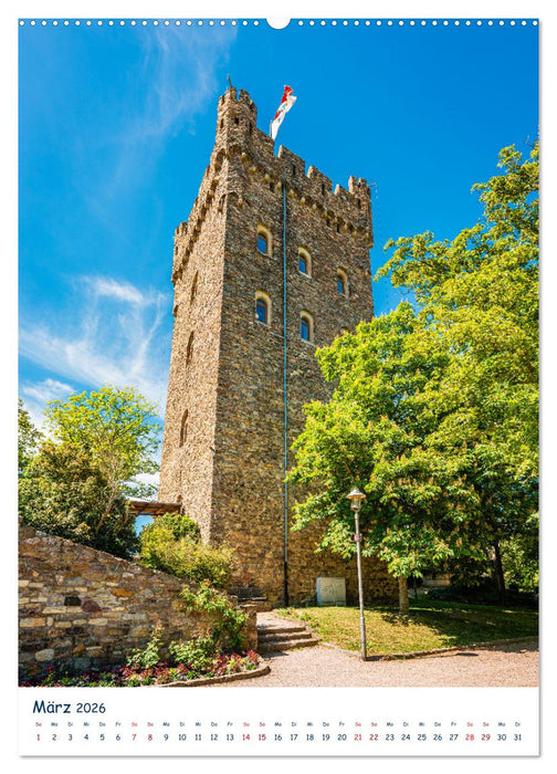 Burgen und Burgruinen am Mittelrhein (CALVENDO Premium Wandkalender 2026)