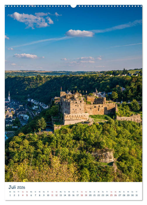 Burgen und Burgruinen am Mittelrhein (CALVENDO Premium Wandkalender 2026)
