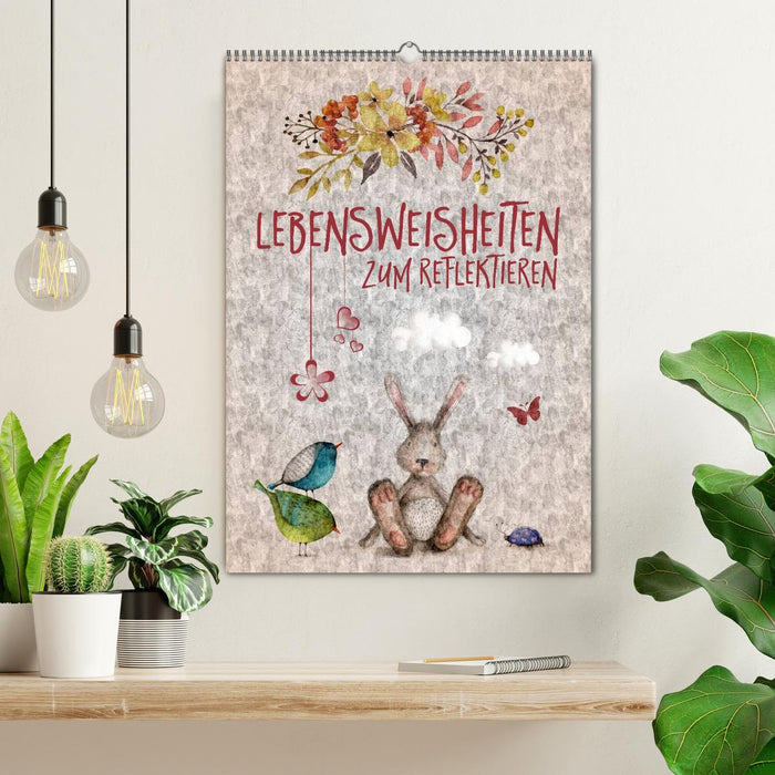 Lebensweisheiten zum Reflektieren (CALVENDO Wandkalender 2026)