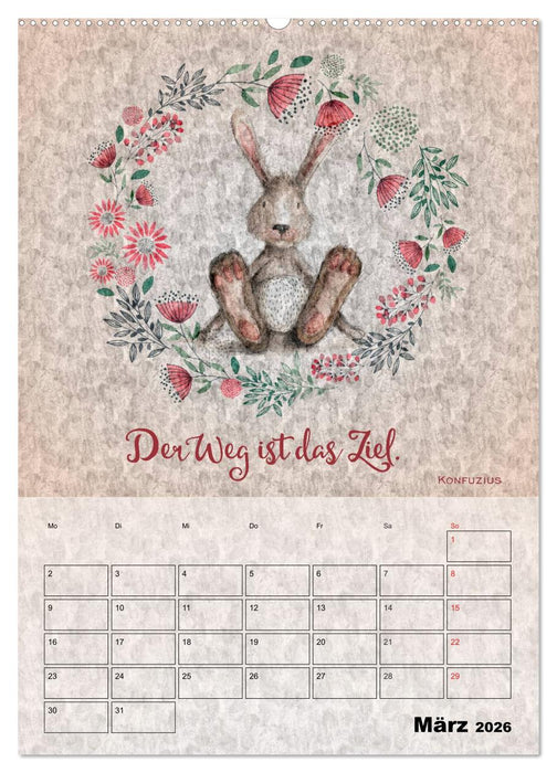 Lebensweisheiten zum Reflektieren (CALVENDO Wandkalender 2026)