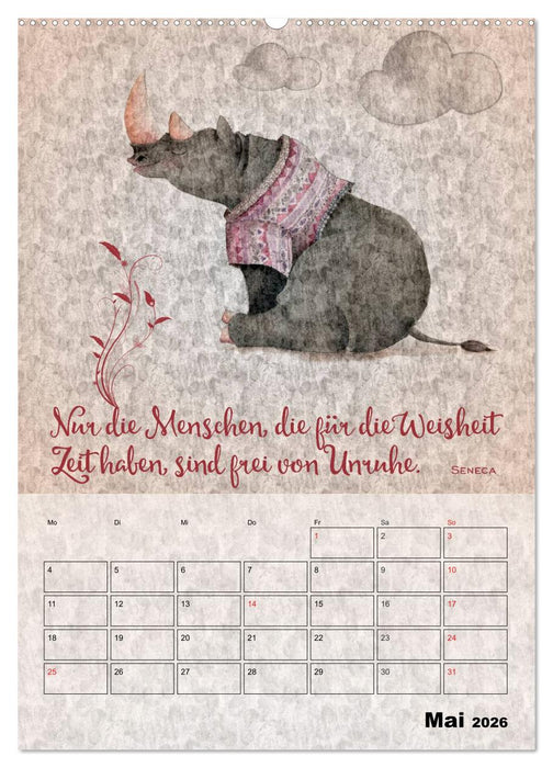 Lebensweisheiten zum Reflektieren (CALVENDO Wandkalender 2026)