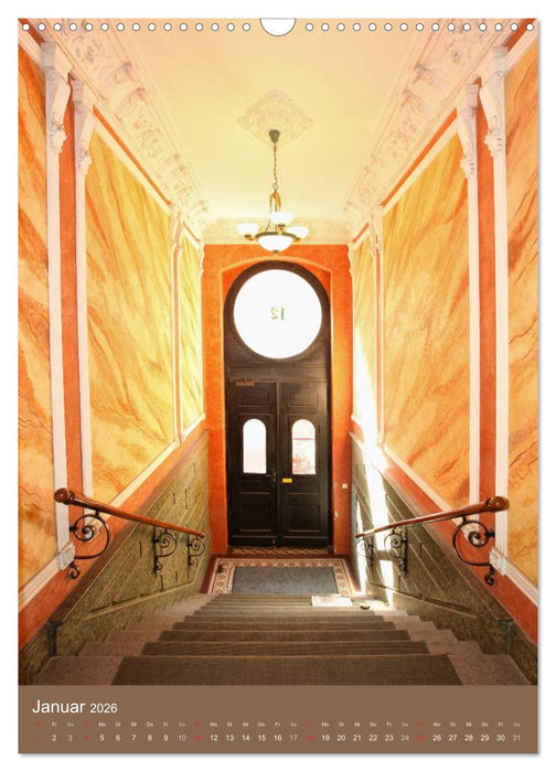 Historische Innenansichten - Leipziger Jugendstil (CALVENDO Wandkalender 2026)