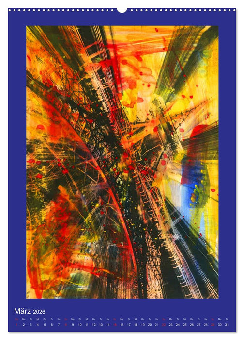 bemaltes Paris (CALVENDO Wandkalender 2026)