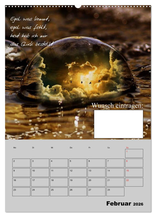 Wunsch- und Zauberkalender (CALVENDO Wandkalender 2026)