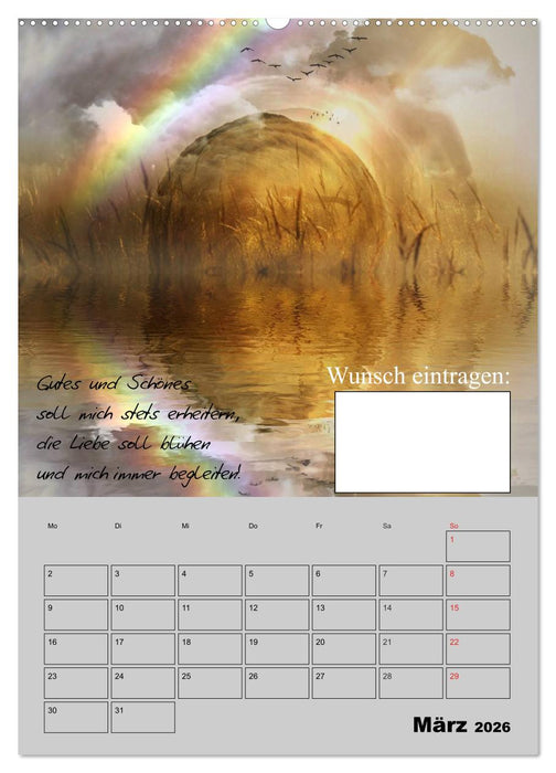 Wunsch- und Zauberkalender (CALVENDO Wandkalender 2026)