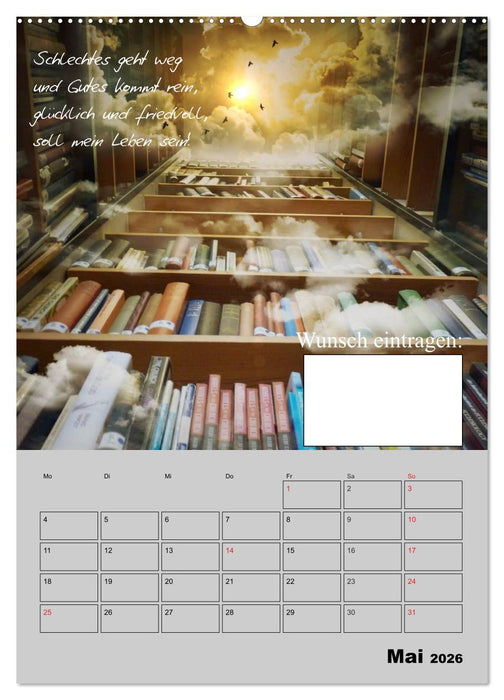 Wunsch- und Zauberkalender (CALVENDO Wandkalender 2026)