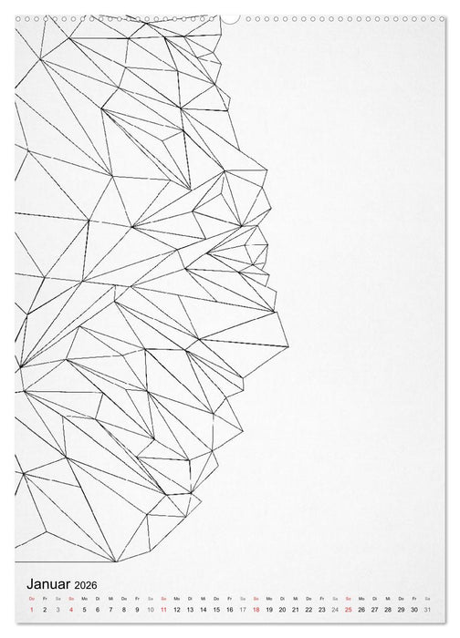 Geometric Graphik Art (CALVENDO Premium Wandkalender 2026)