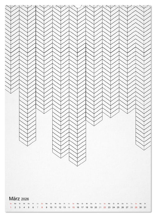 Geometric Graphik Art (CALVENDO Premium Wandkalender 2026)