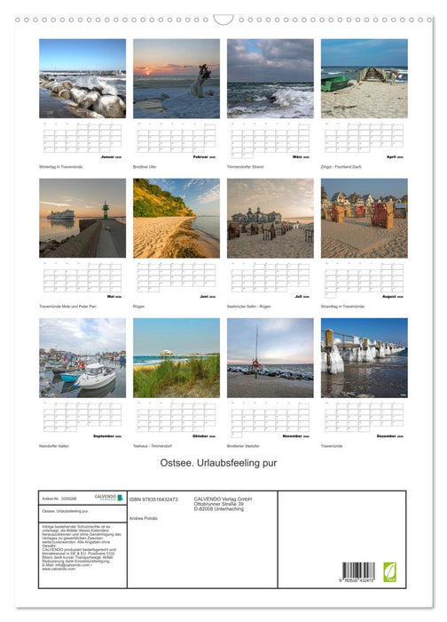 Ostsee. Urlaubsfeeling pur (CALVENDO Wandkalender 2026)
