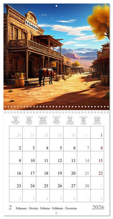 Wild West - Western Lifestyle (CALVENDO Monthly Calendar 2026)