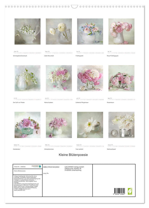 Kleine Blütenpoesie (CALVENDO Wandkalender 2026)