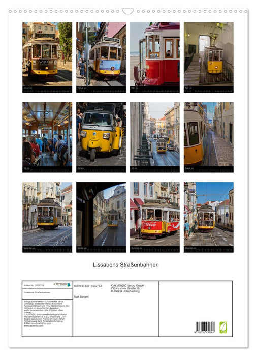 Lissabons Straßenbahnen (CALVENDO Wandkalender 2026)