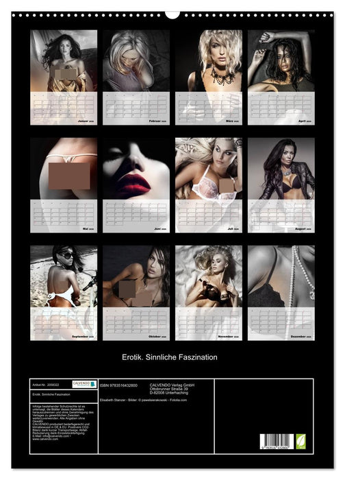 Erotik. Sinnliche Faszination (CALVENDO Wandkalender 2026)