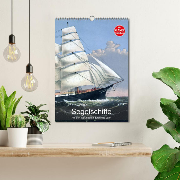 Segelschiffe - mit Planerfunktion (CALVENDO Wandkalender 2026)