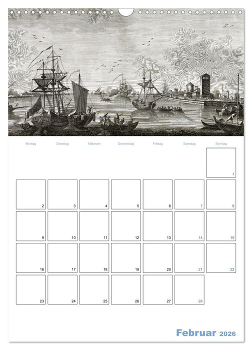 Segelschiffe - mit Planerfunktion (CALVENDO Wandkalender 2026)