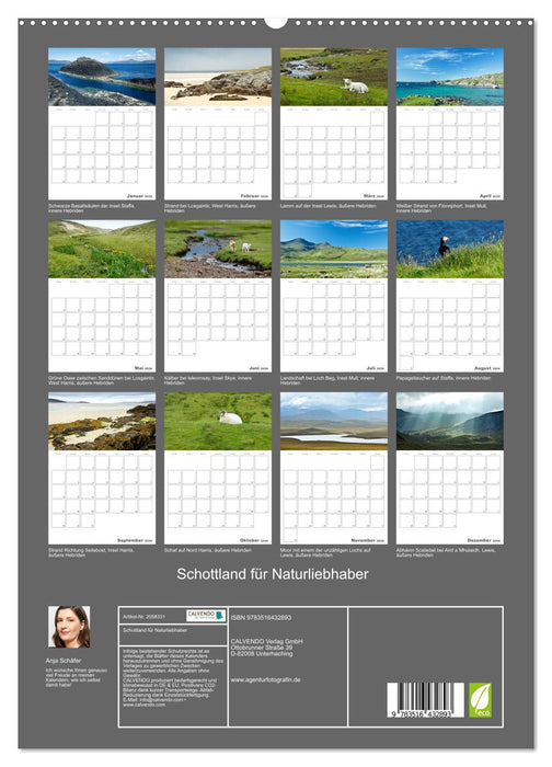 Schottland für Naturliebhaber (CALVENDO Premium Wandkalender 2026)