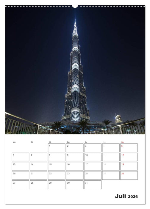 Vertical Dubai 2026 (CALVENDO Premium Wandkalender 2026)