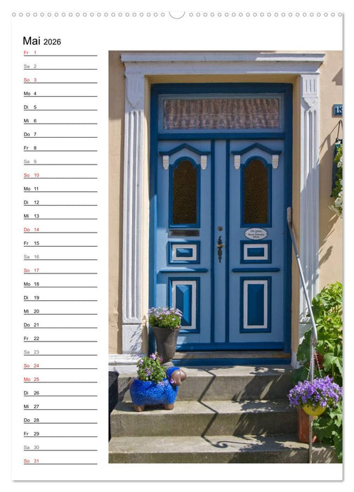 Alte Dänische Türen (CALVENDO Premium Wandkalender 2026)