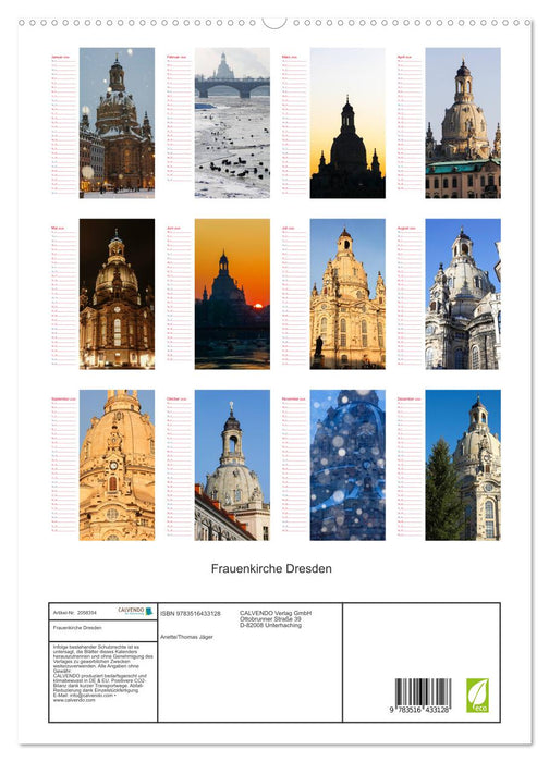 Frauenkirche Dresden (CALVENDO Premium Wandkalender 2026)
