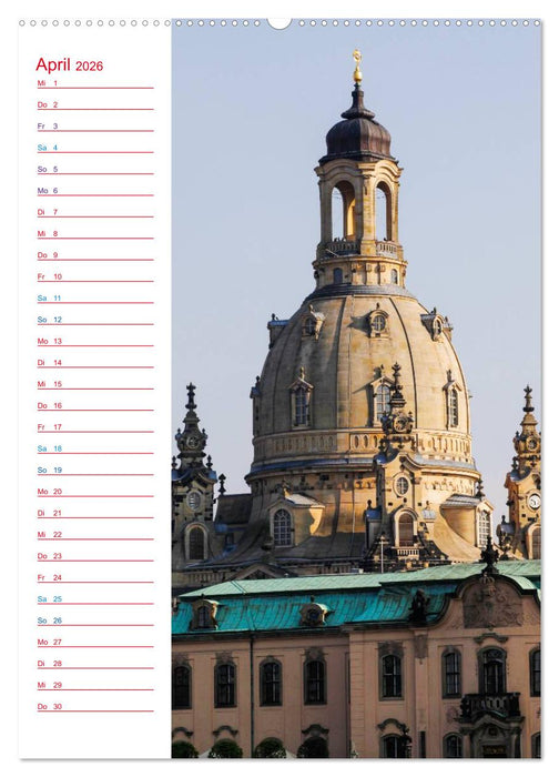 Frauenkirche Dresden (CALVENDO Premium Wandkalender 2026)
