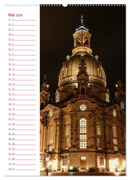 Frauenkirche Dresden (CALVENDO Premium Wandkalender 2026)