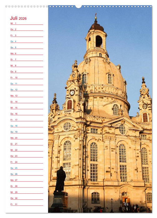 Frauenkirche Dresden (CALVENDO Premium Wandkalender 2026)