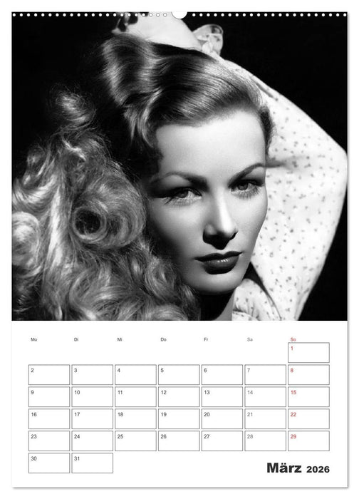 Filmstars. Unvergessene Diven (CALVENDO Wandkalender 2026)