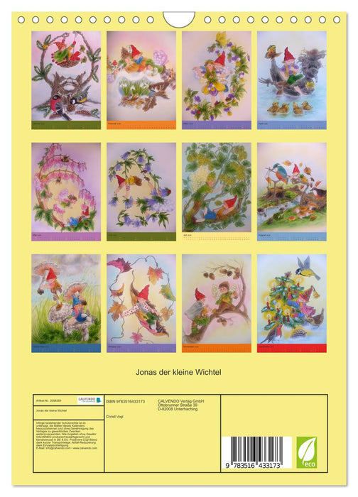 Jonas der kleine Wichtel (CALVENDO Wandkalender 2026)